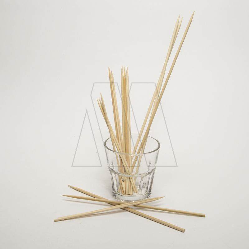 PALITO DE BROCHETT DE BAMBU GRUESO 20CM X 50UN